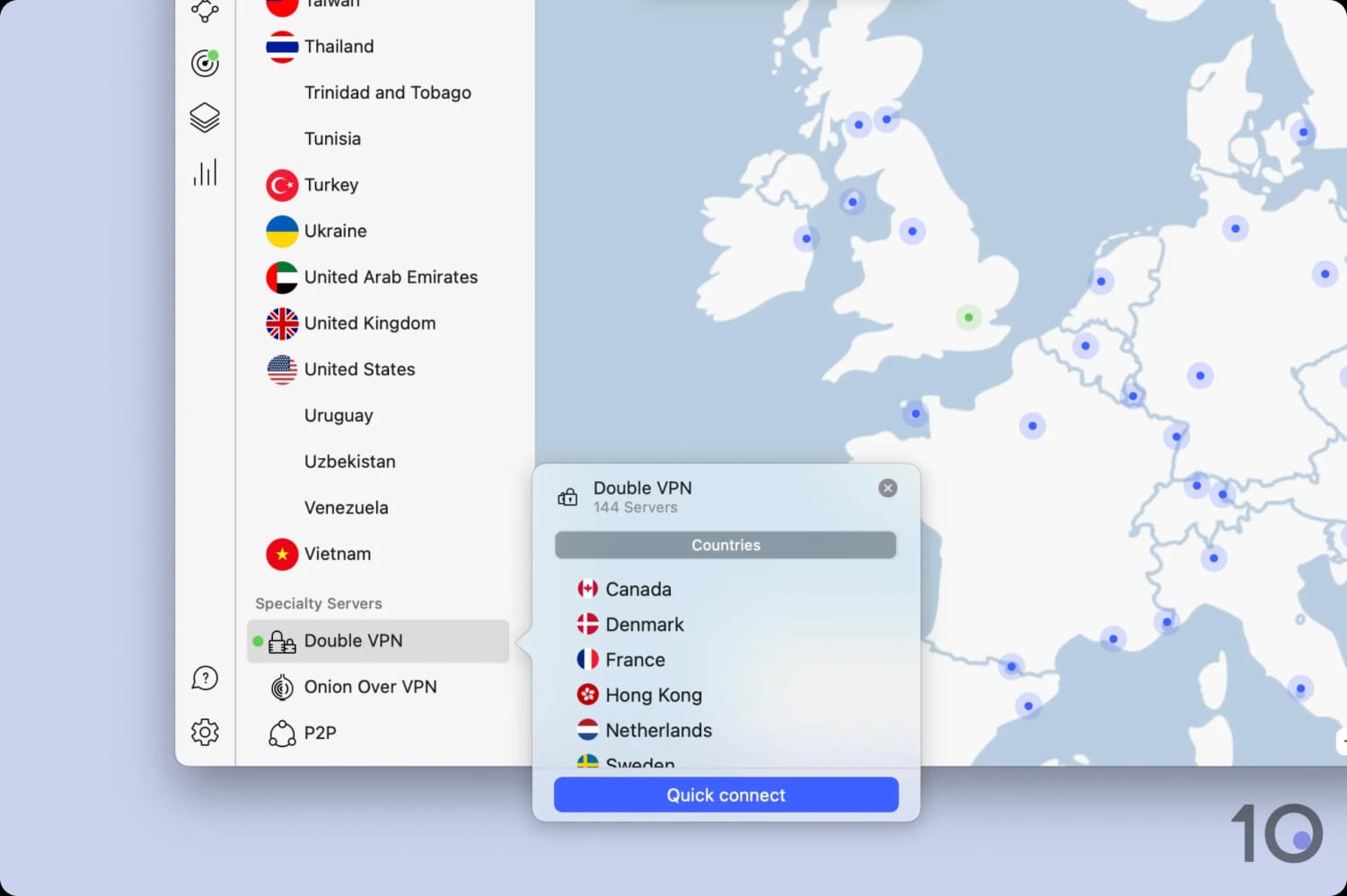 NordVPN Double VPN servers
