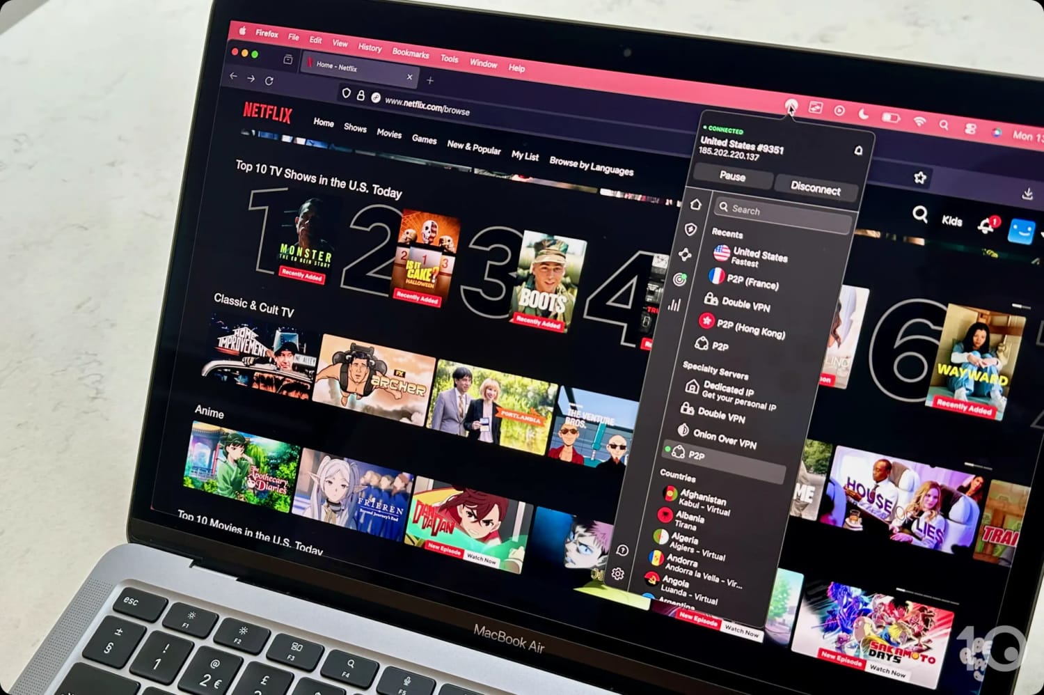 Streaming US Netflix with NordVPN