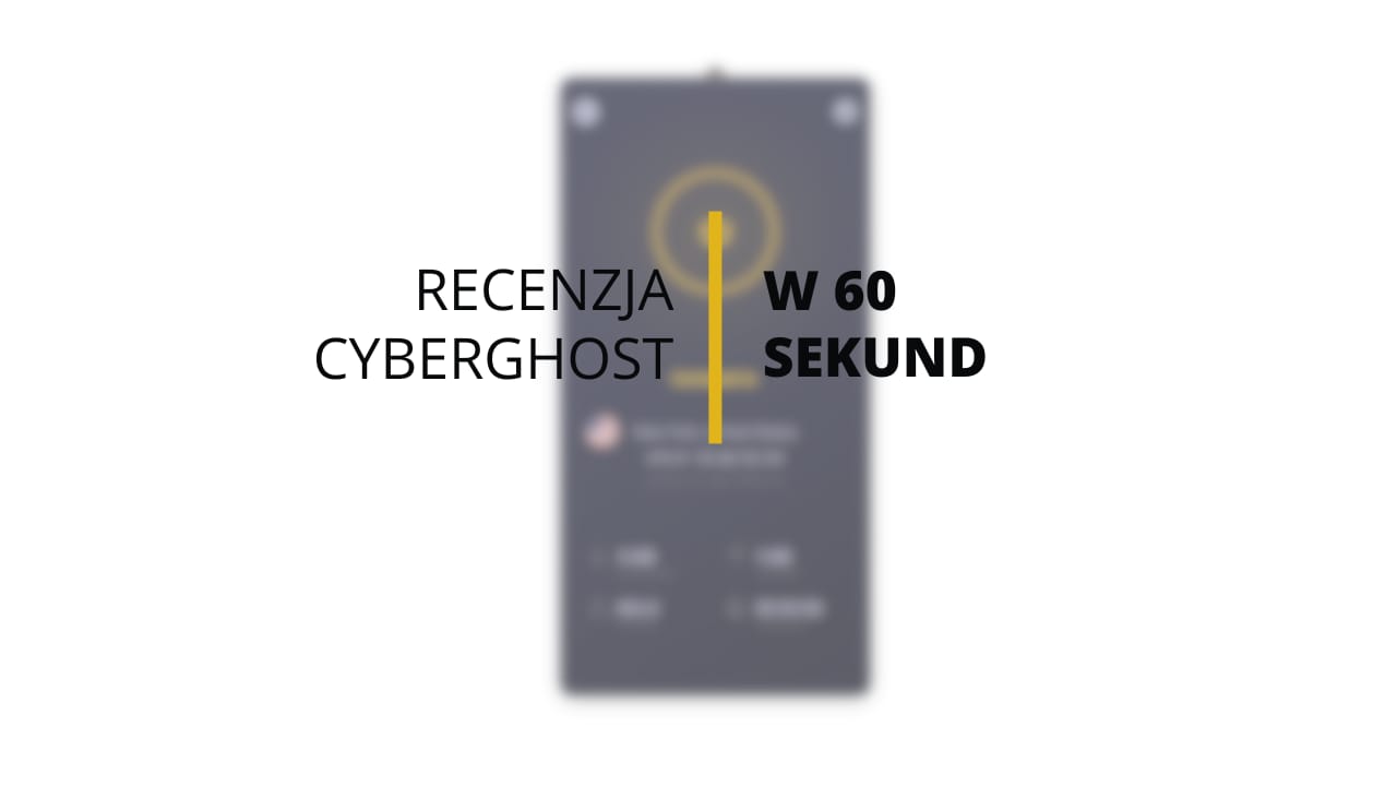 60-sekundowy film z recenzją Cyberghost