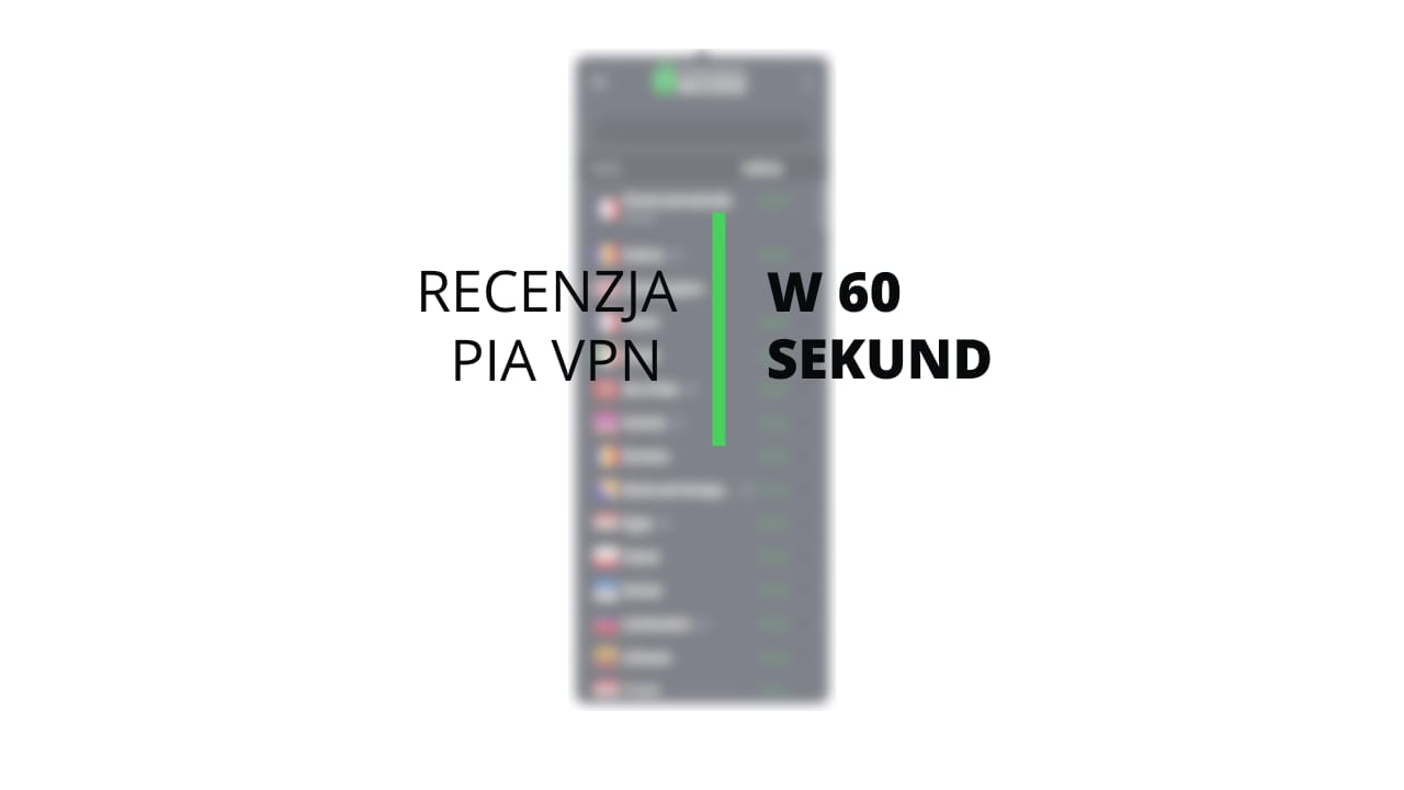 Wideorecenzja PIA VPN