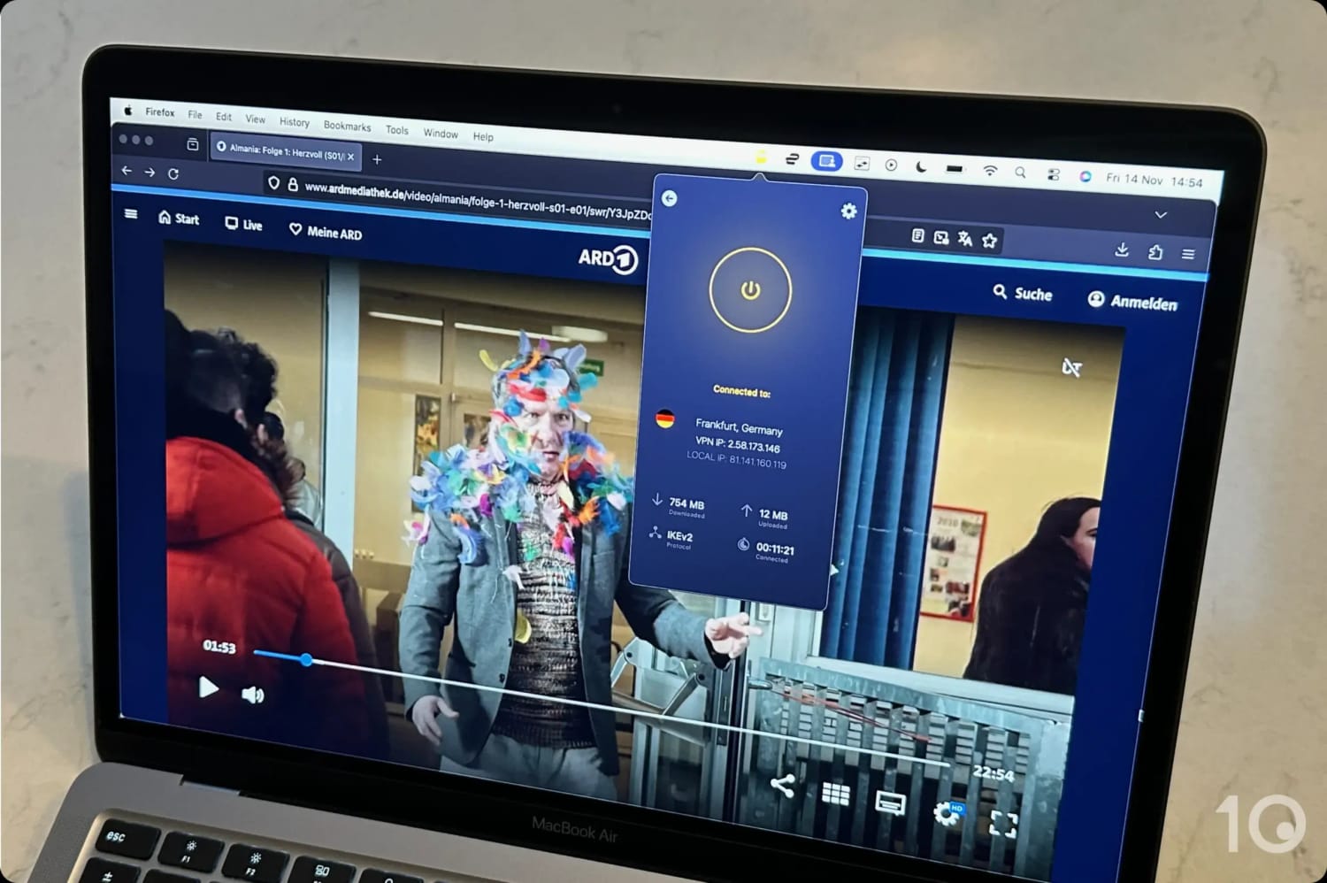CyberGhost streamt ARD Mediathek außerhalb von Deutschland