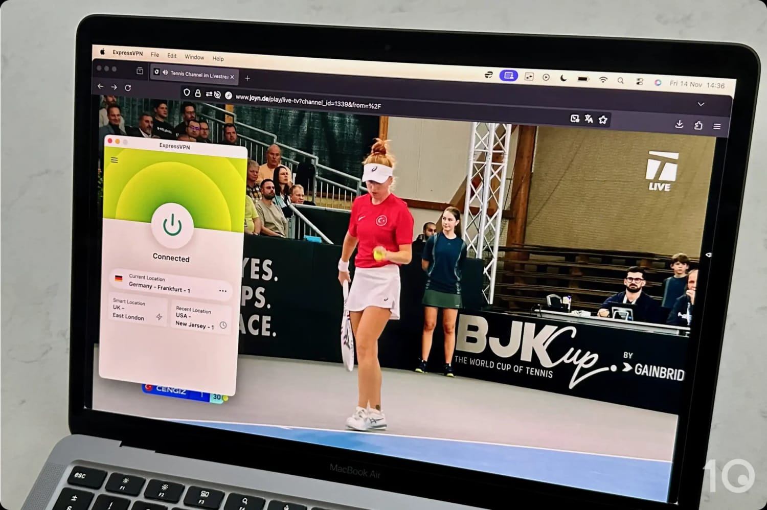 Using ExpressVPN to Access JOYN from Abroad