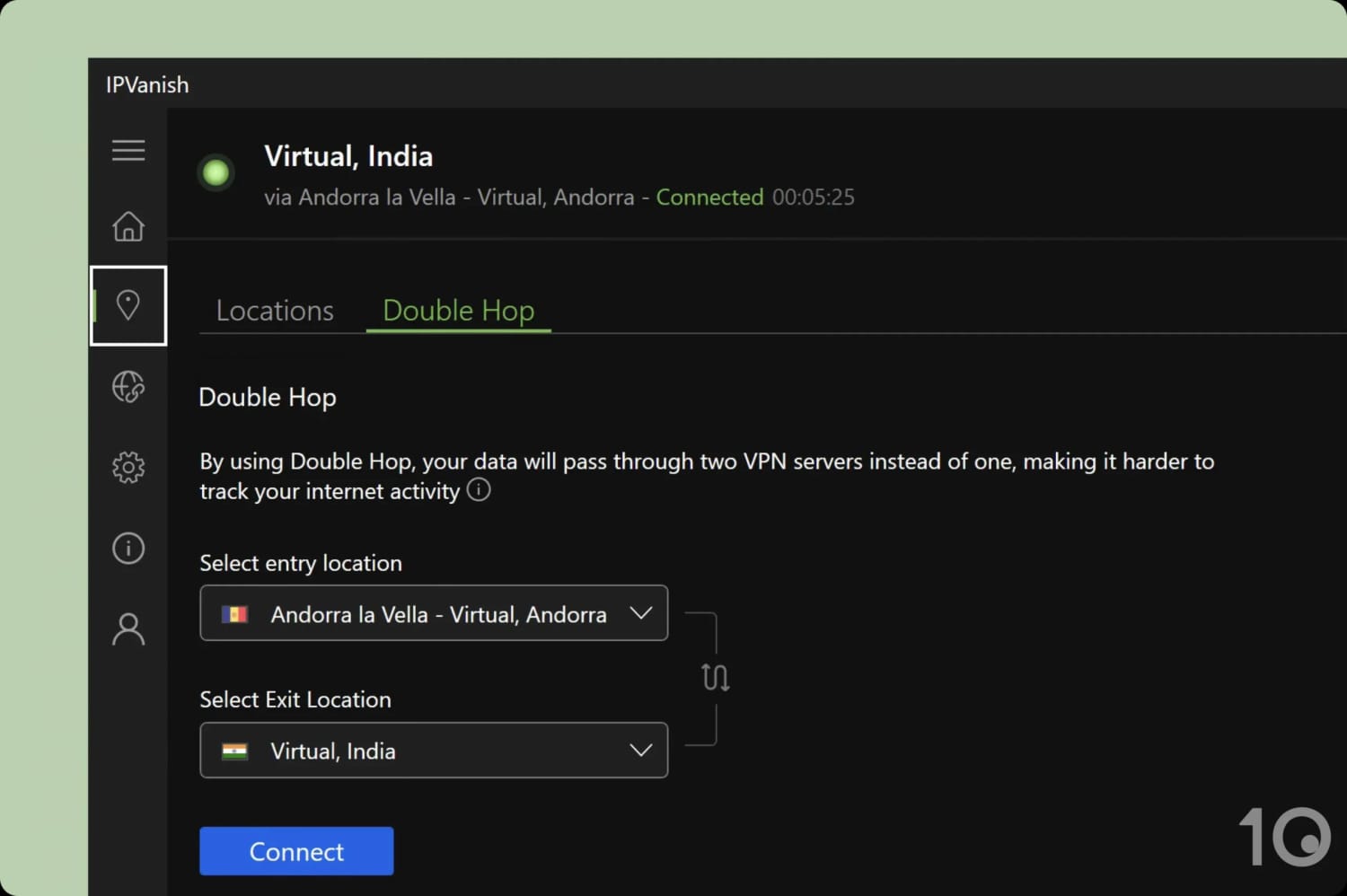 IPVanish multi-hop servers