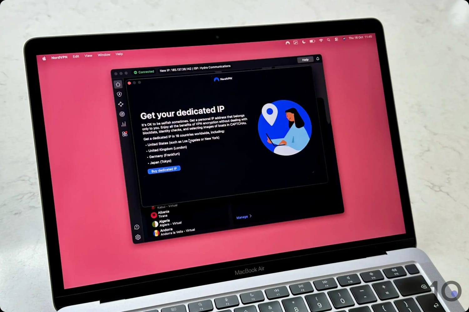 NordVPN's Dedicated IPs on Mac