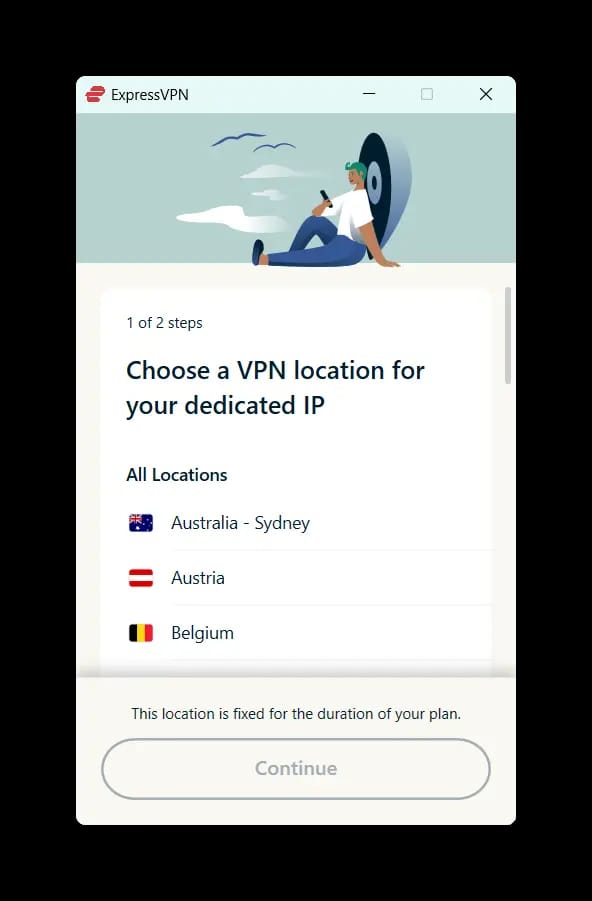 Choose Your Dedicated IP Location