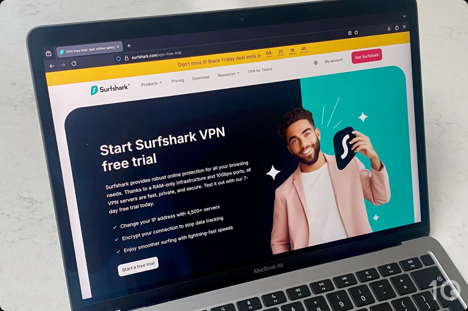 Surfshark Free Trial on Mac