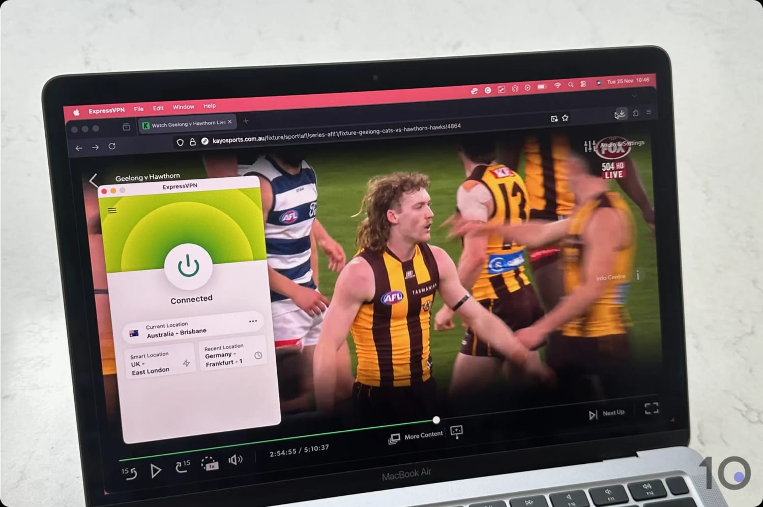 Streaming the AFL on Kayo with ExpressVPN