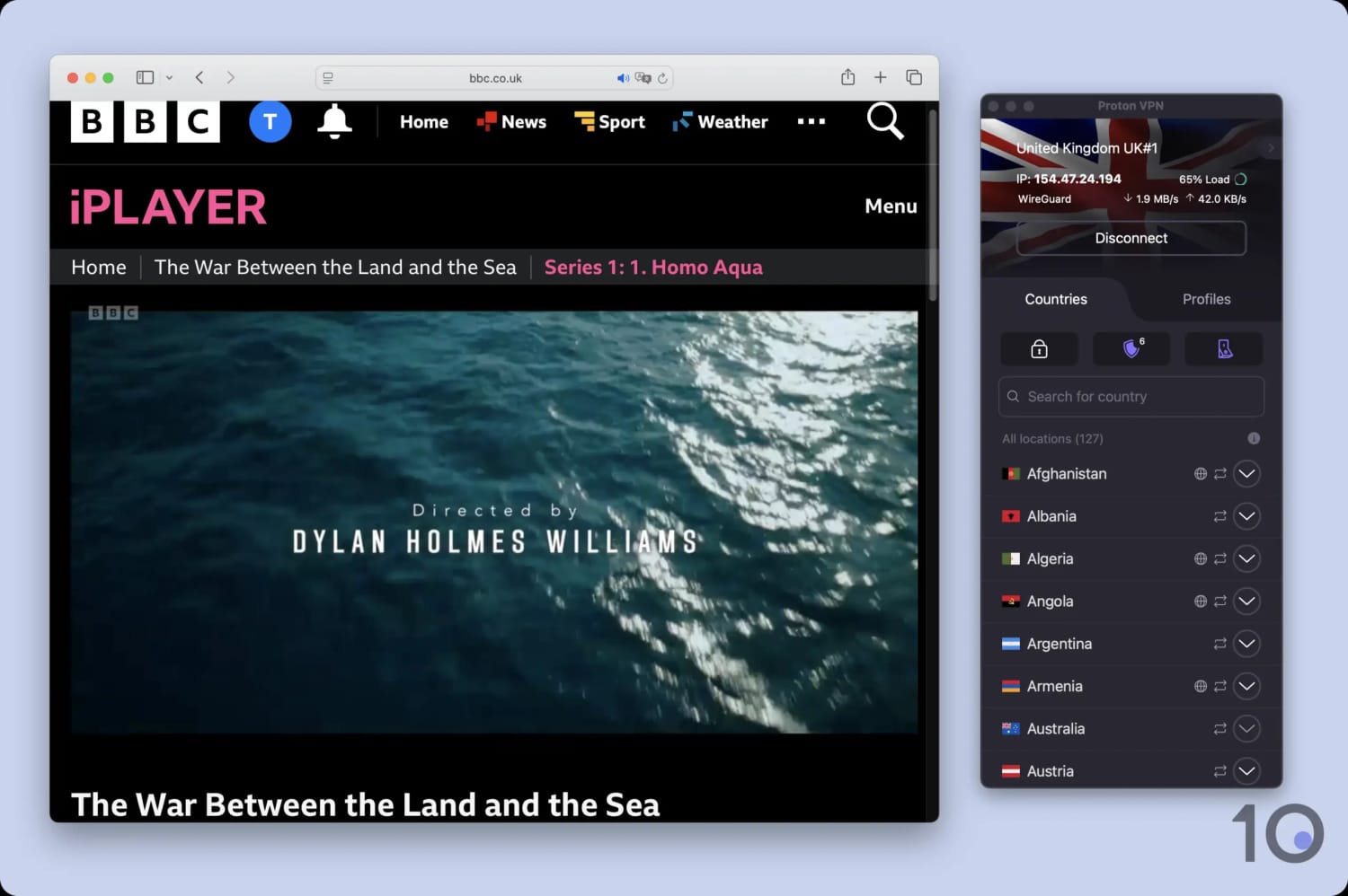Proton VPN streaming BBC iPlayer