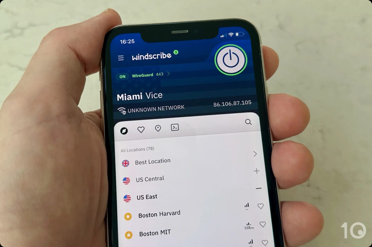 A Windscribe fornece acesso a diversas localizações gratuitas nos EUA