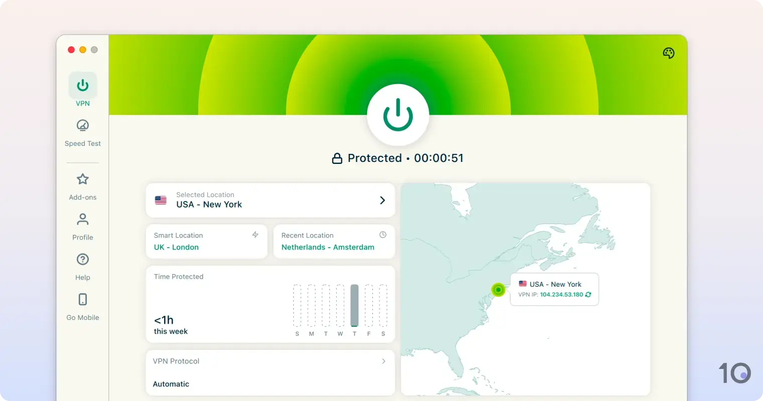 The ExpressVPN macOS App