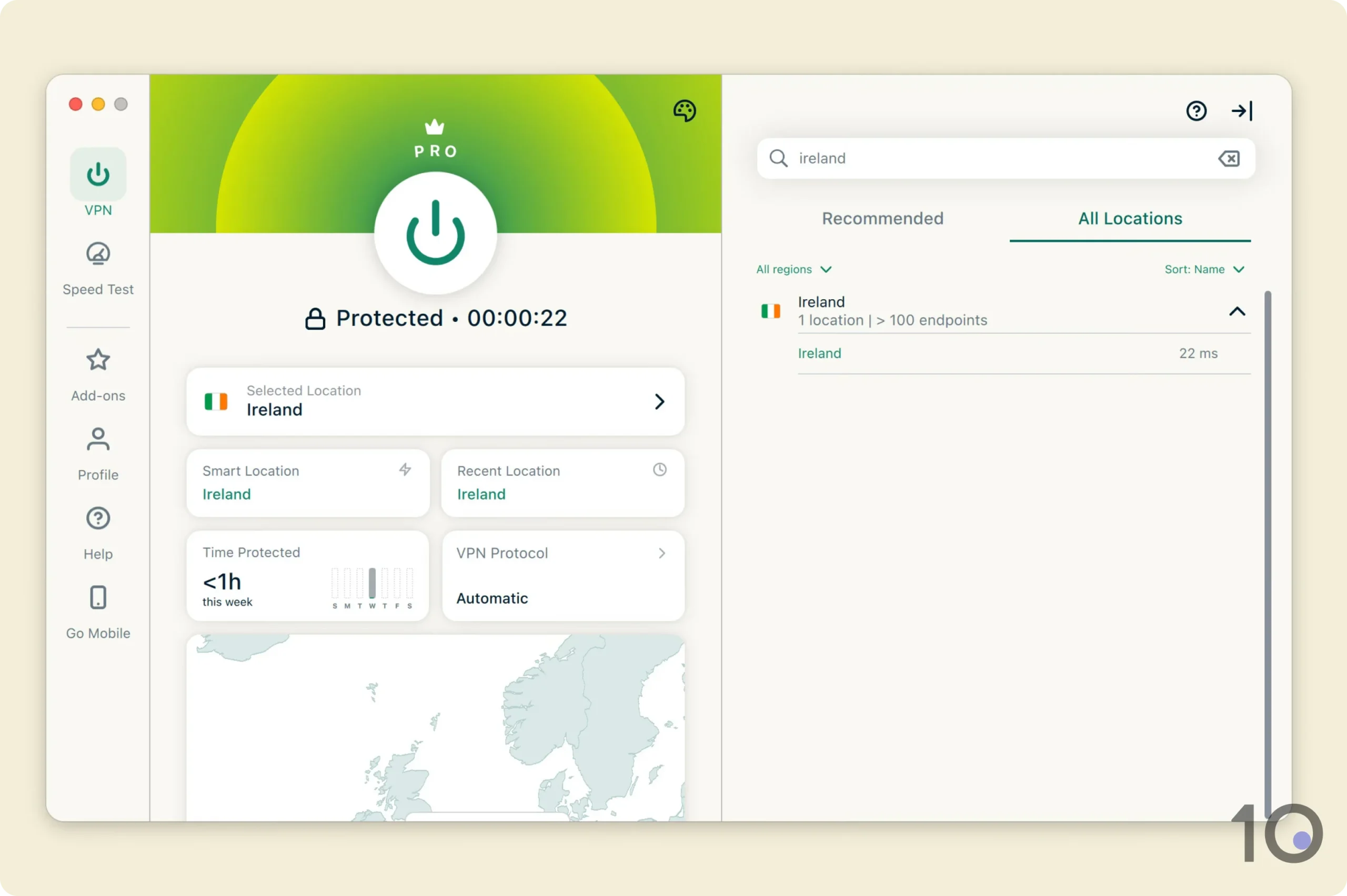ExpressVPN's Irish servers