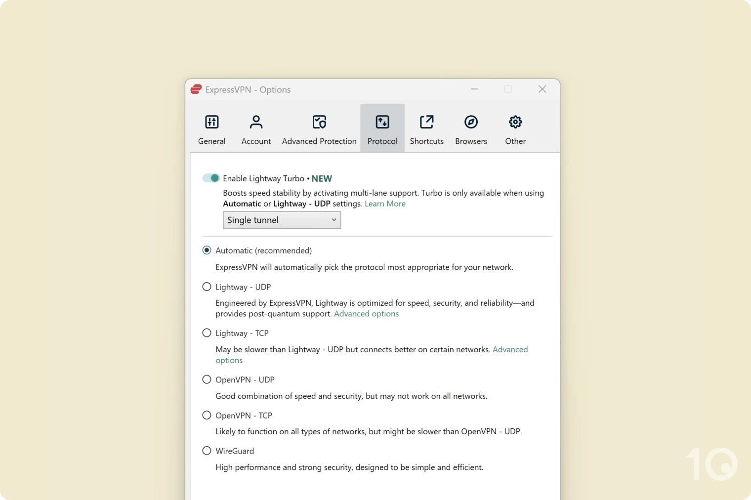 ExpressVPN Lightway Turbo