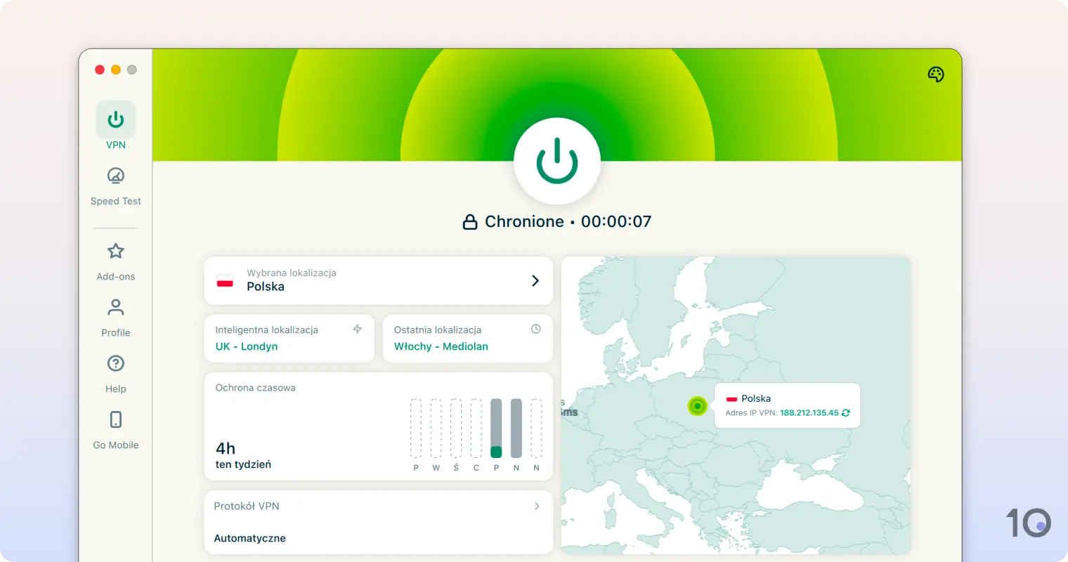 Aplikacja ExpressVPN na Maca