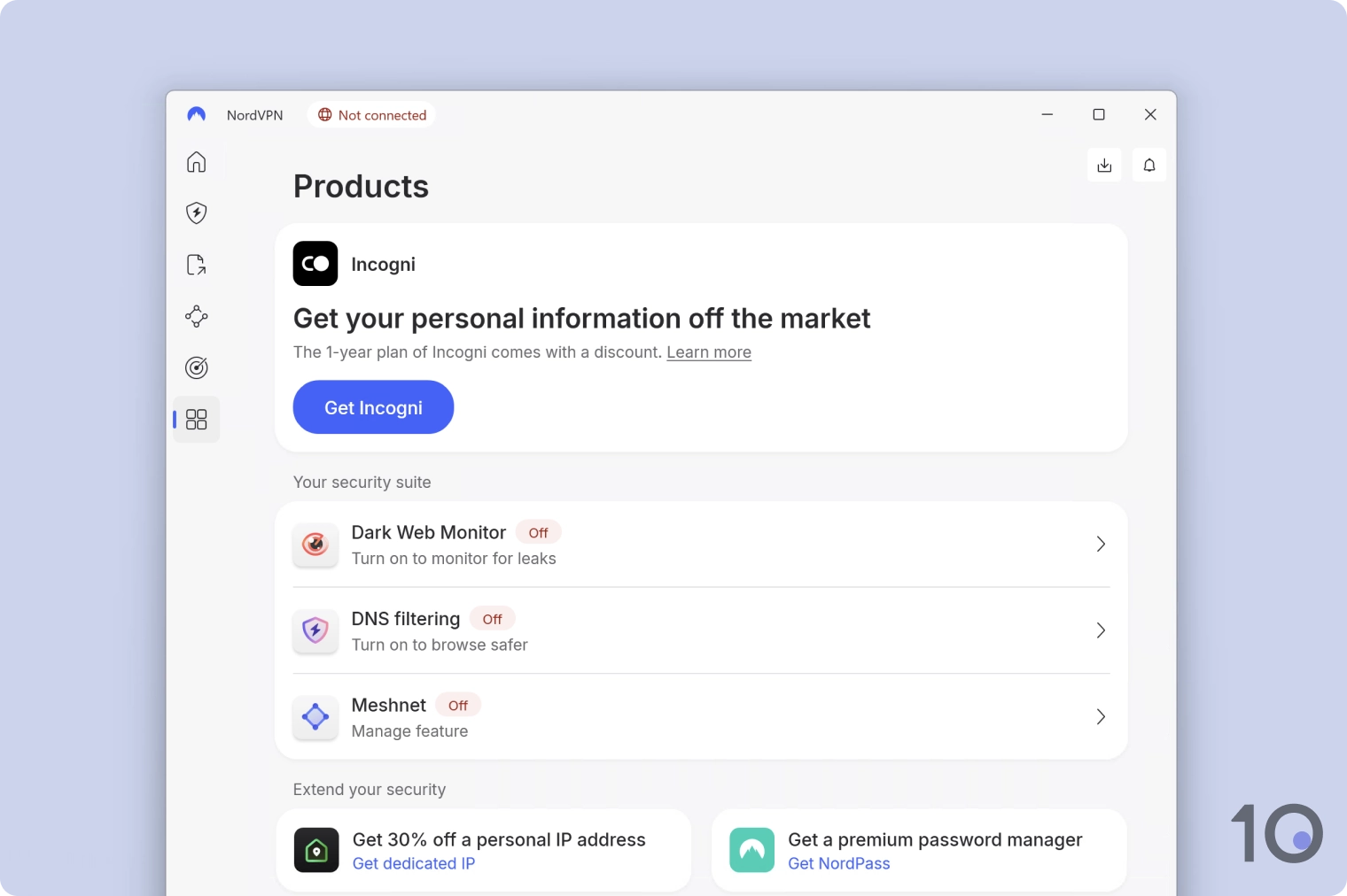 NordVPN Windows Add-ons