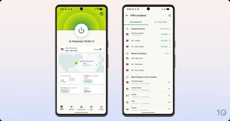 ExpressVPN's app for Android
