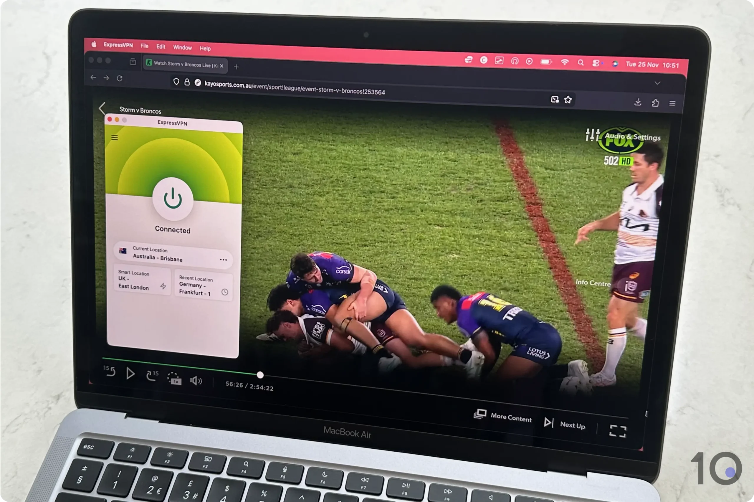 Unblocking Kayo with ExpressVPN to Stream the NRL