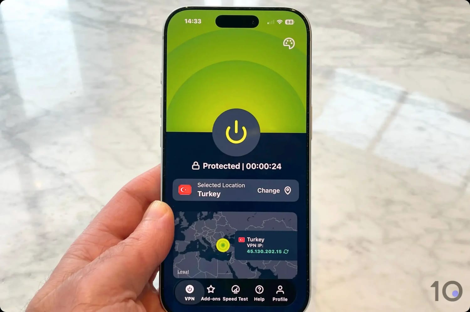 ExpressVPN Offers IP Addresses from Istanbul