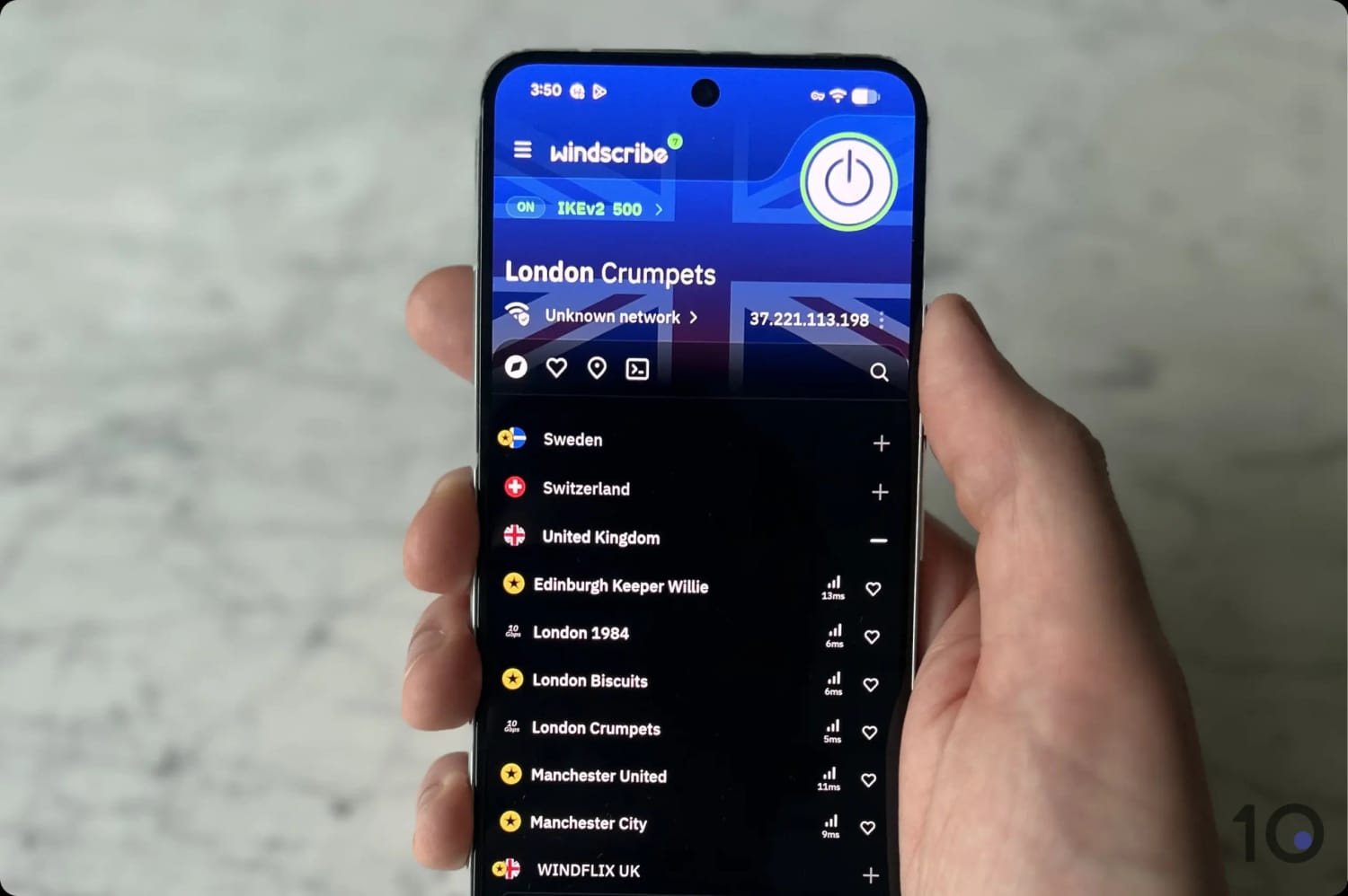Windscribe free UK servers