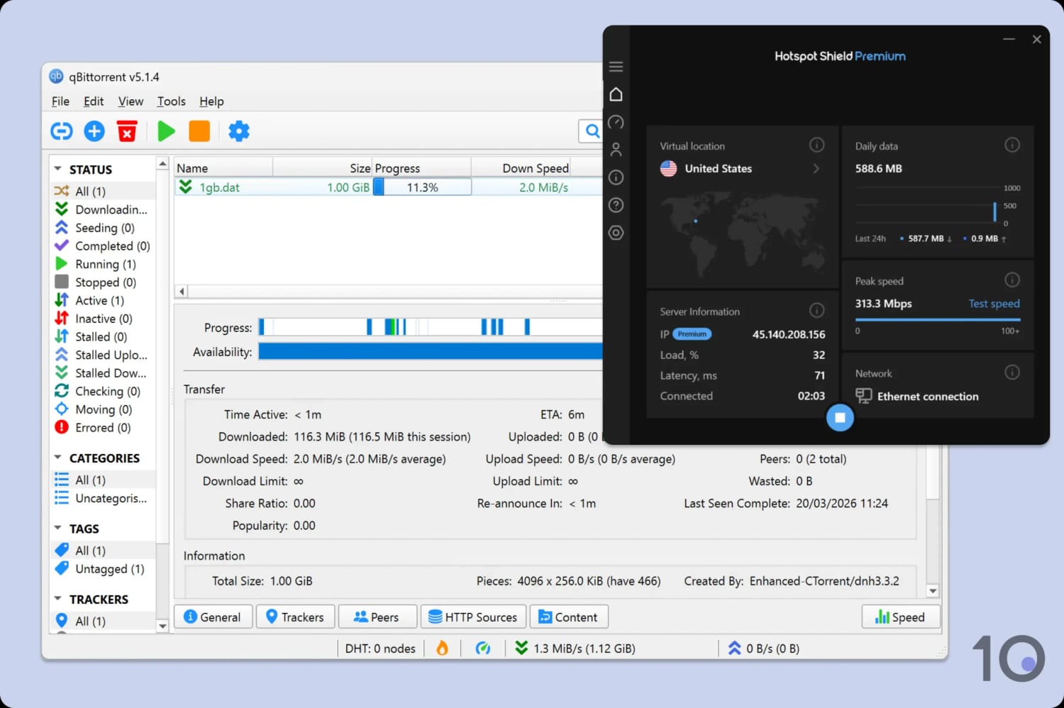 Using Hotspot Shield to torrent anonymously.