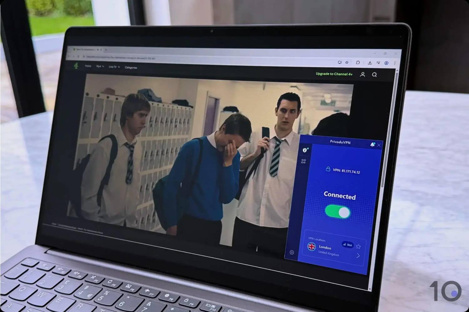 PrivadoVPN's Free London Server Worked Well with Channel 4