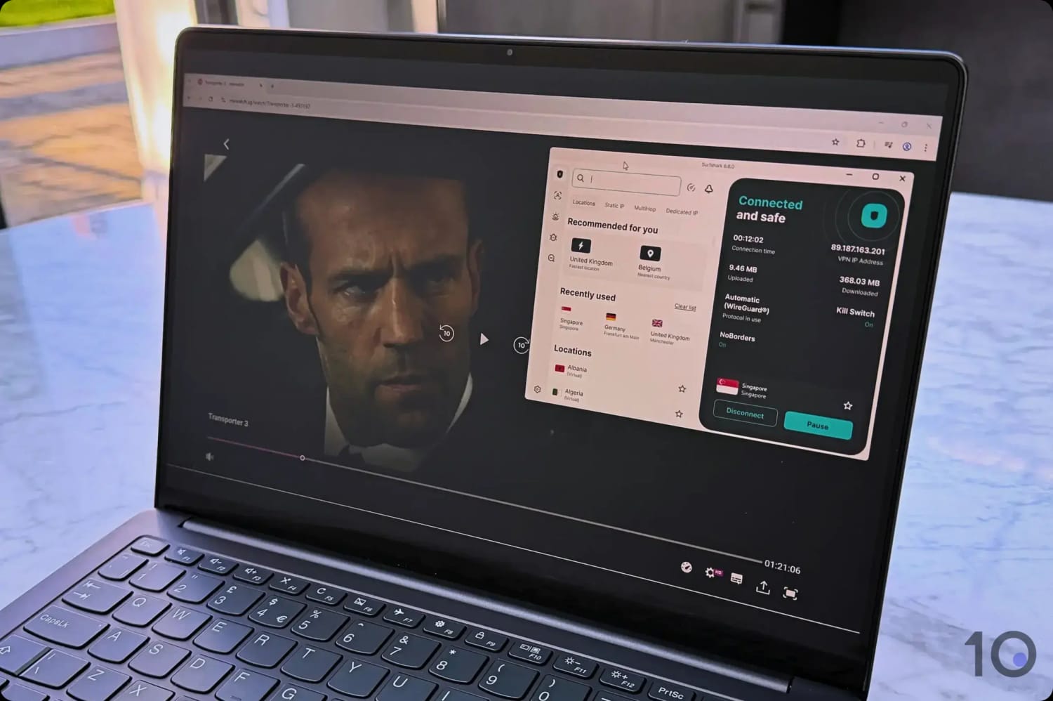 Streaming mewatch with Surfshark