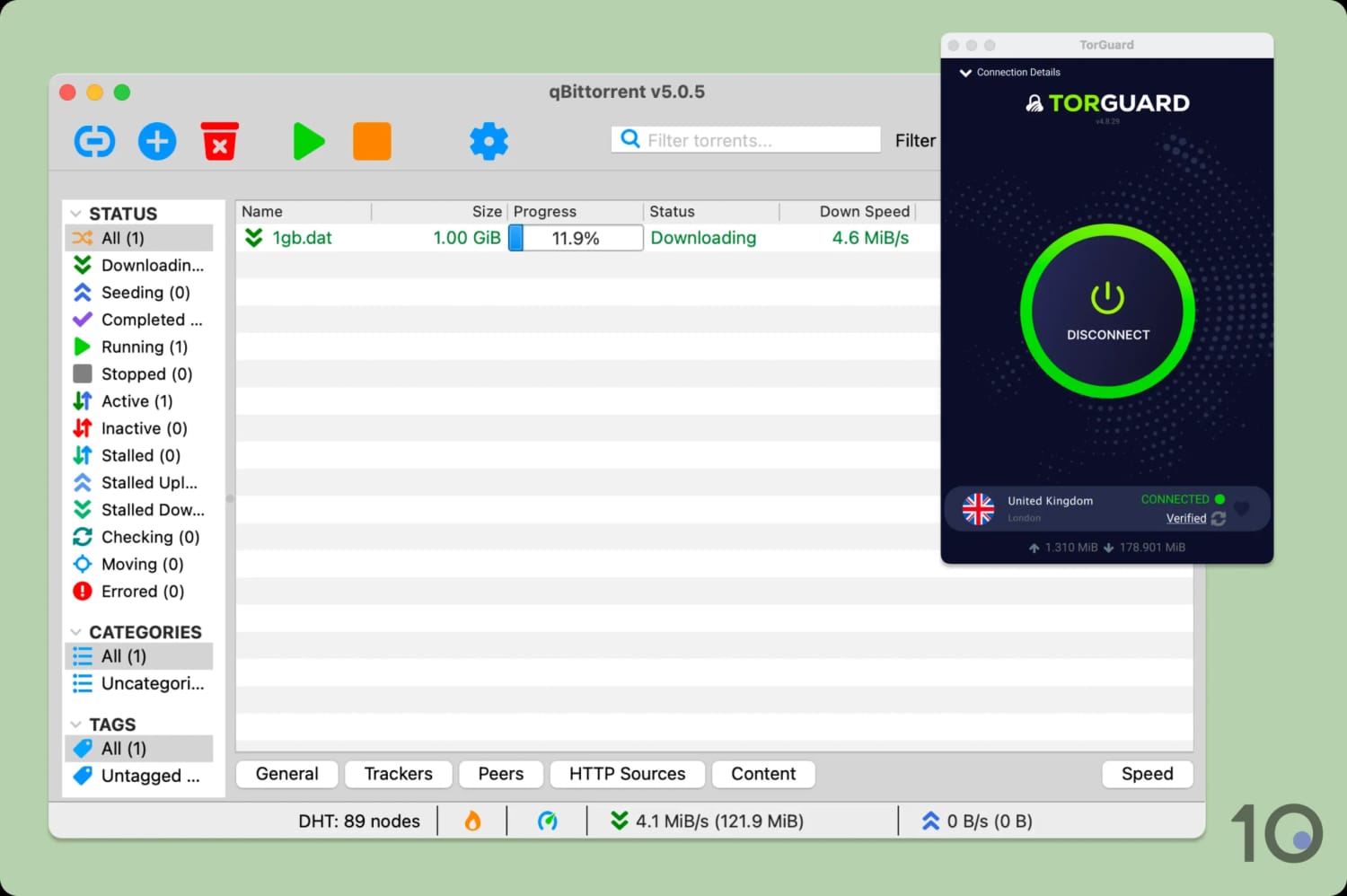 Torrenting with TorGuard.