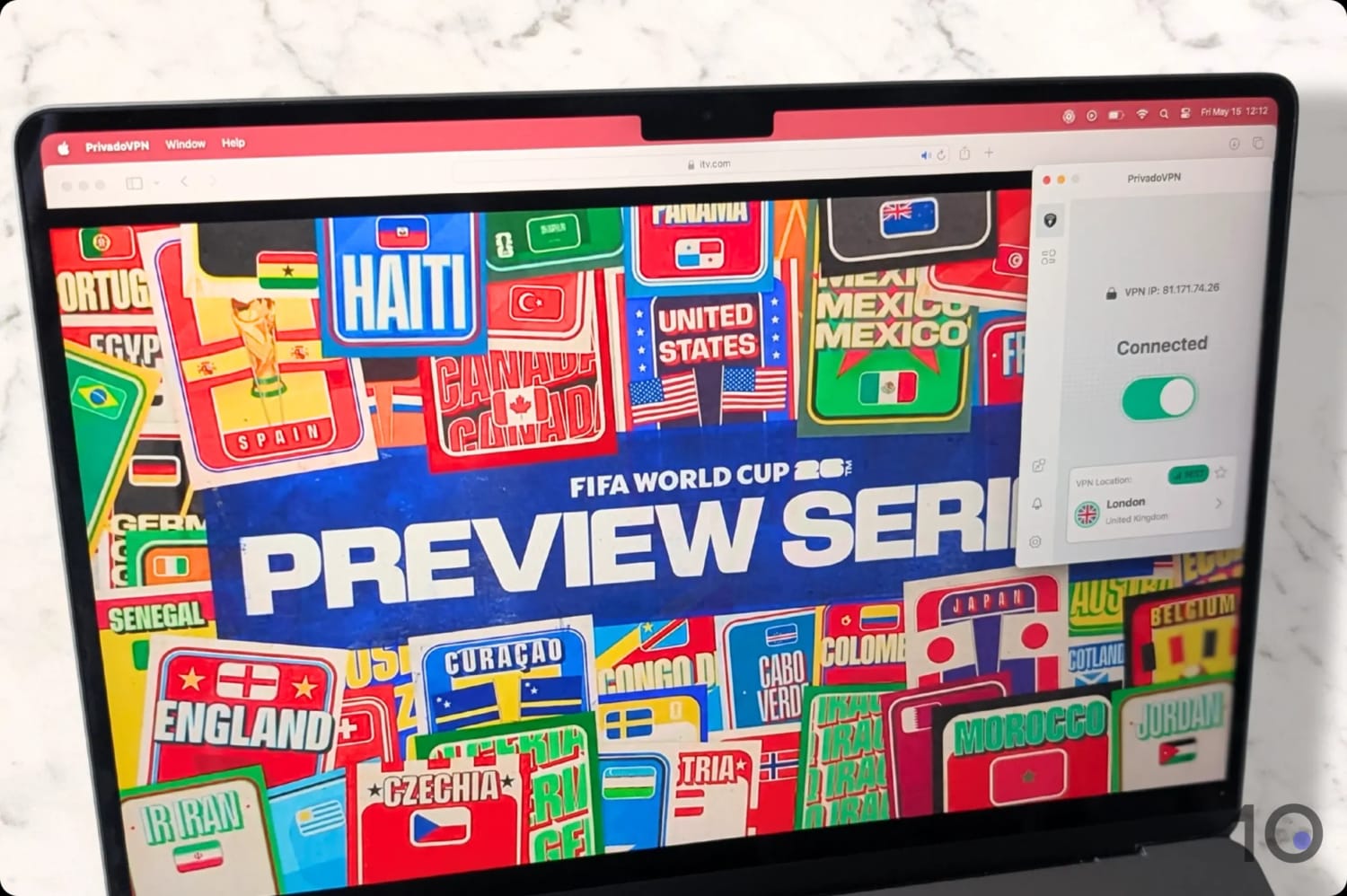 Streaming the World Cup with PrivadoVPN.