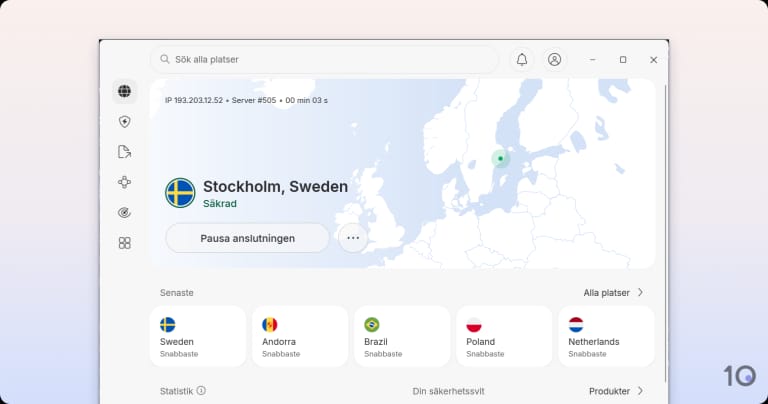 NordVPNs Windows-app