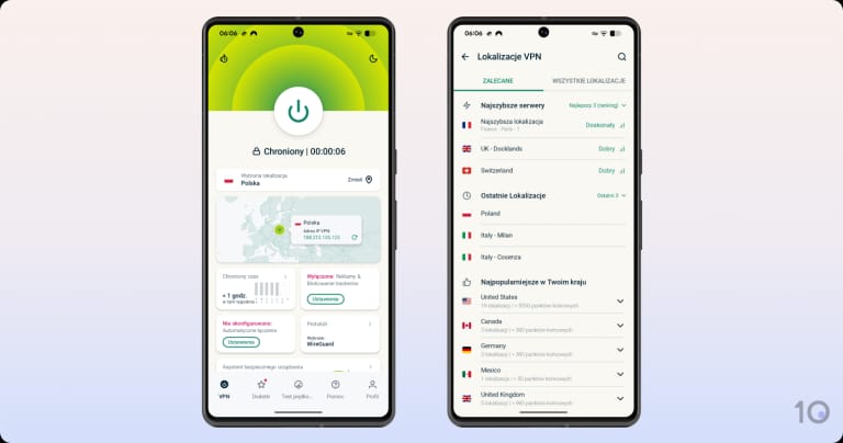 Aplikacja ExpressVPN na Androida