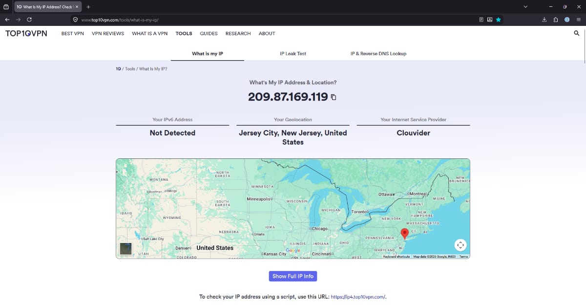 whatismyip website preview