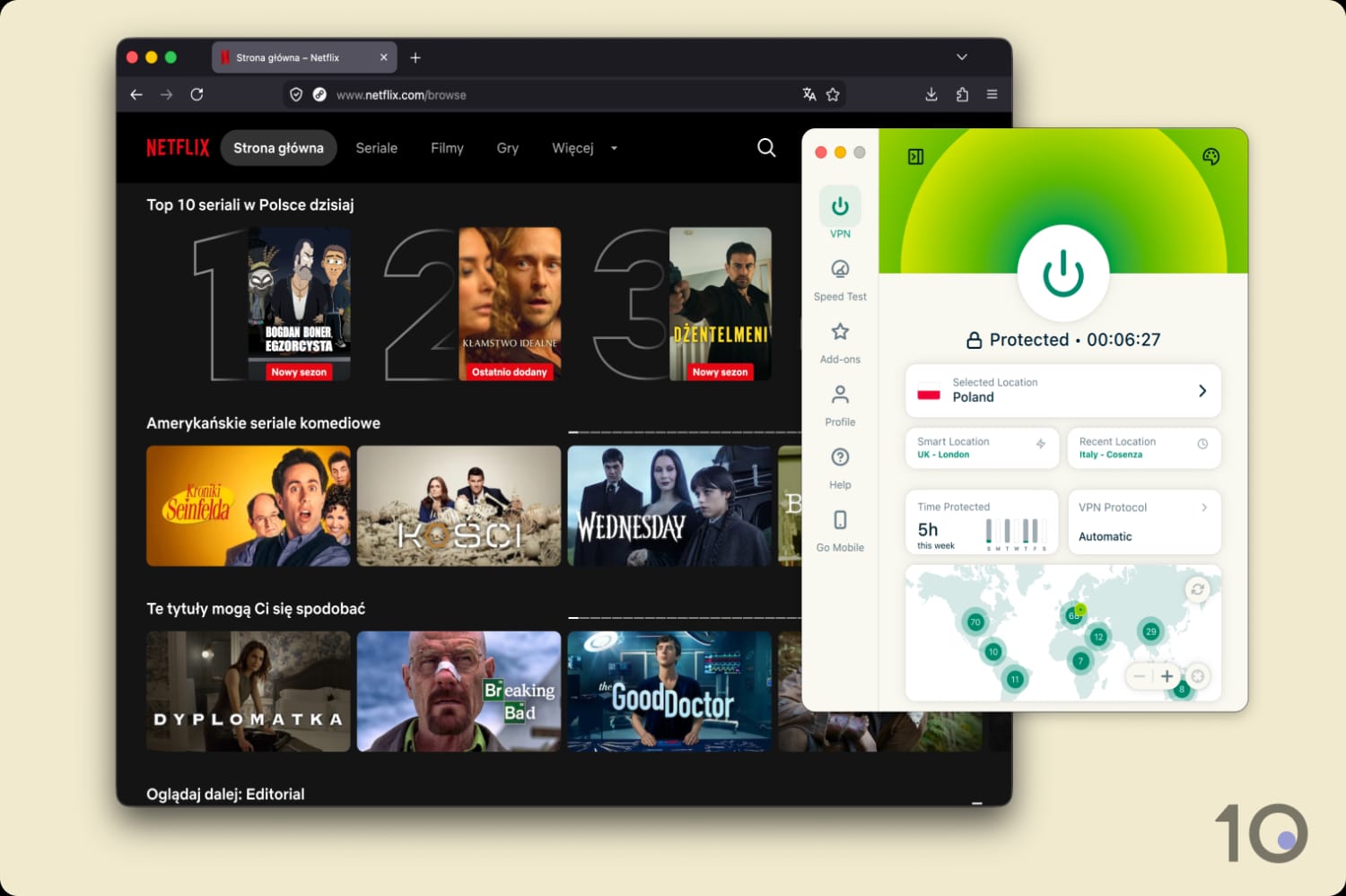 Odblokowywanie polskiego Netflixa za pomocą ExpressVPN