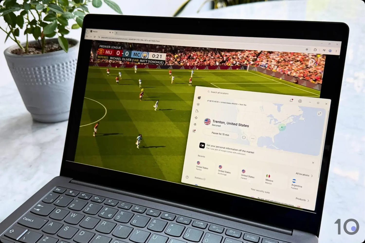 I watched the Premier League on Peacock with NordVPN.