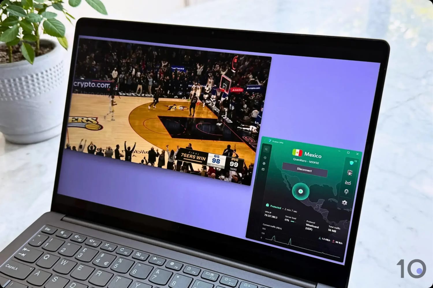 Streaming NBA League Pass with Proton VPN.