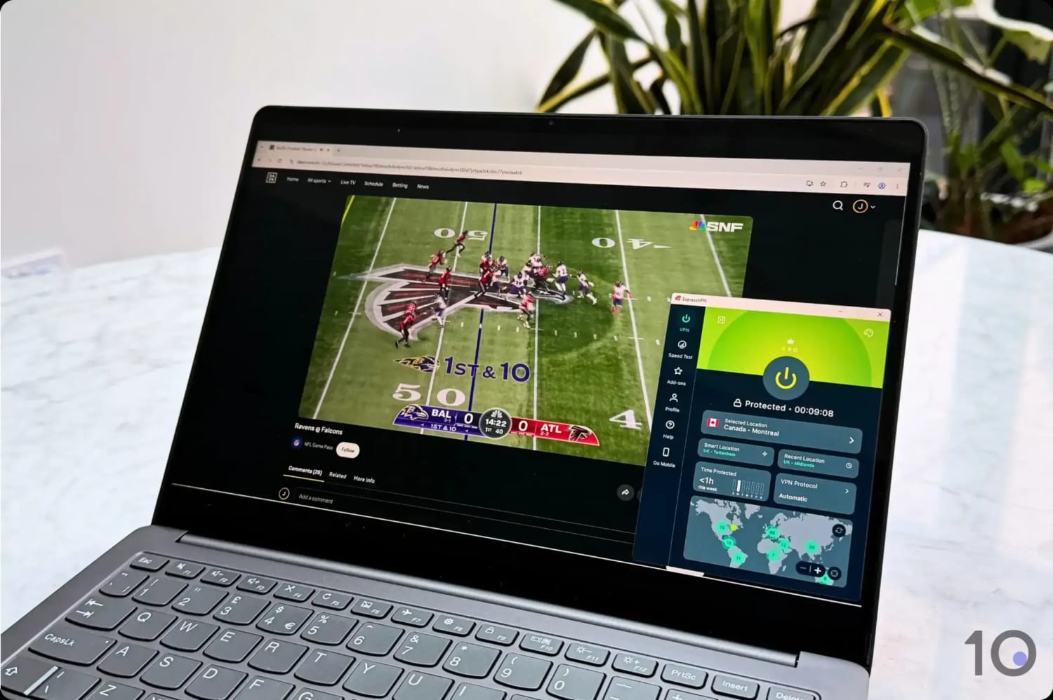 ExpressVPN works with DAZN Canada & NFL Game Pass.
