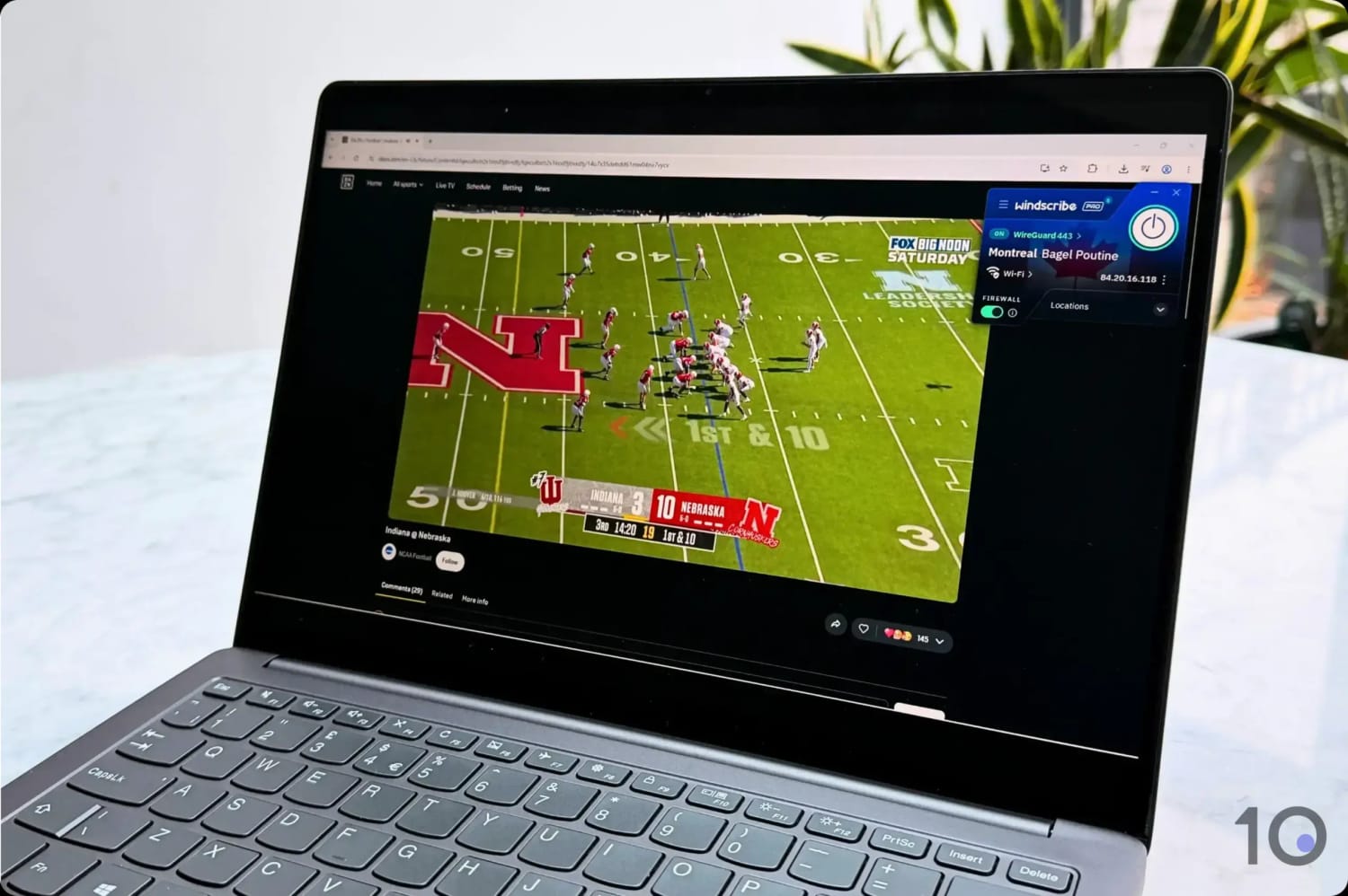 Streaming DAZN Canada with Windscribe.