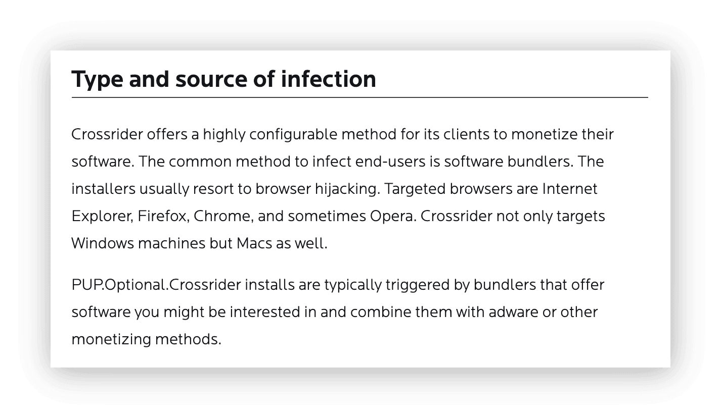 Investigação da Malwarebytes sobre a Crossrider