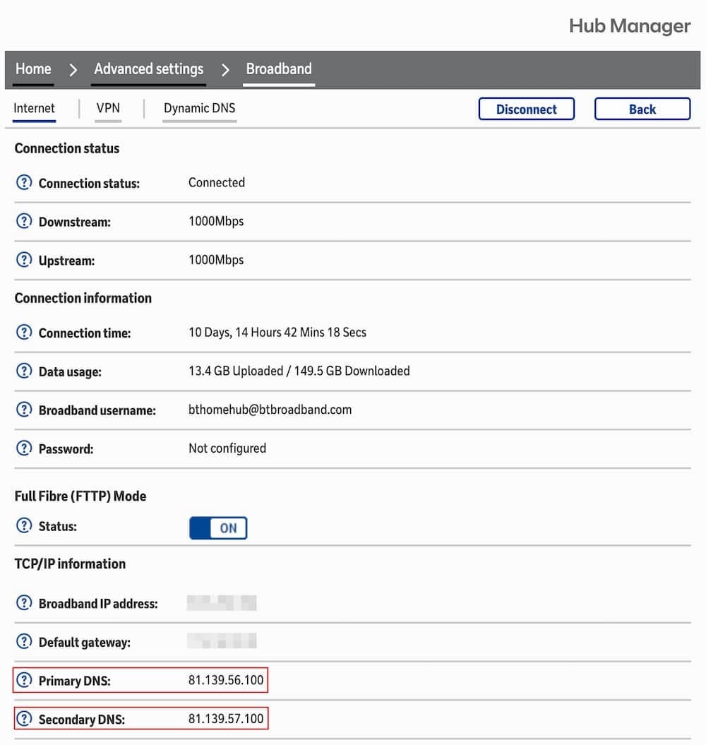 라우터의 DNS 서버 주소 찾는 방법