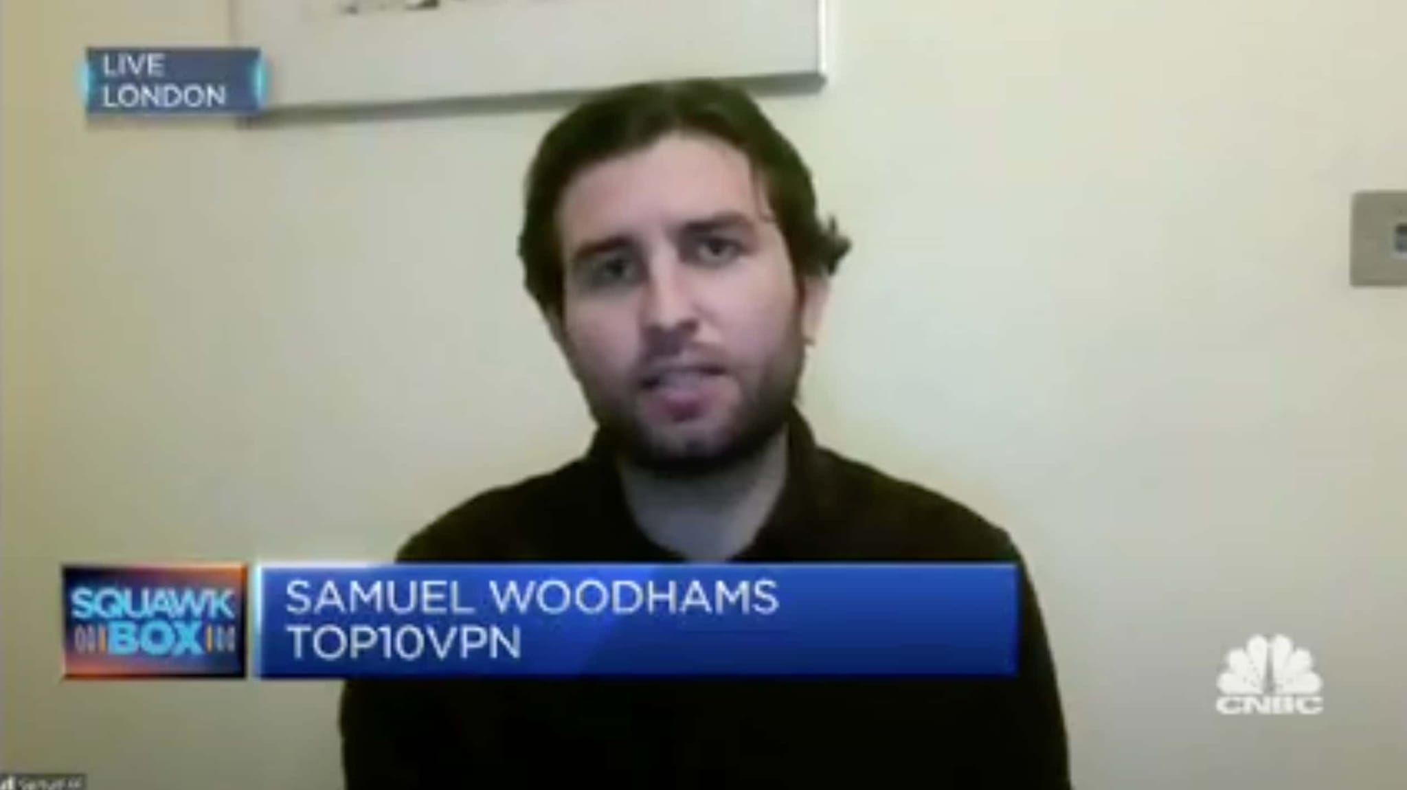 Samuel Woodhams CNBC Interview