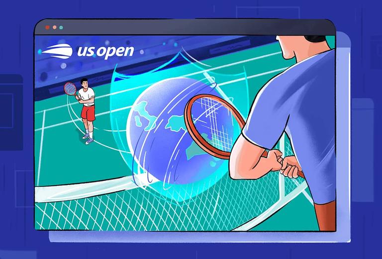 Come guardare gli US Open di tennis gratuitamente dall'estero