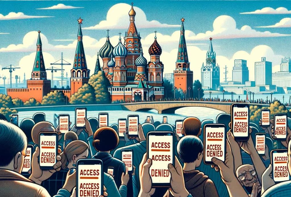 List of Websites Blocked in Russia header illustration showing Russian citizens blocked from accessing websites