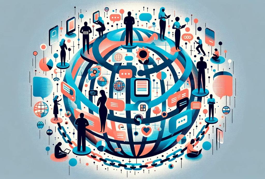 Cost of Internet Shutdowns 2019 report header illustration showing a globe and people restricted from accessing the internet