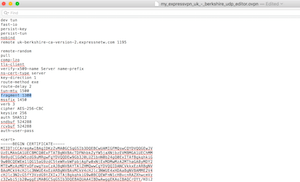 ExpressVPN iPad OpenVPN fragment error