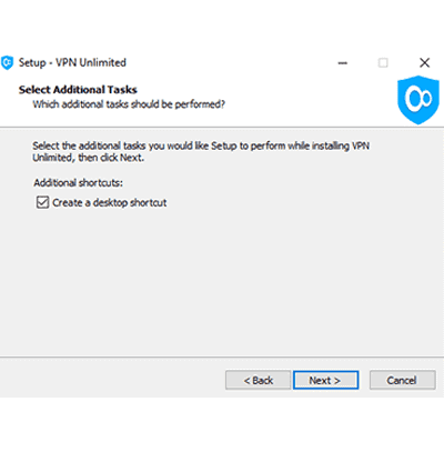 VPN Unlimited desktop shortcut screenshot in our VPN Unlimited review