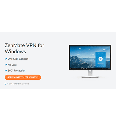 Captura de pantalla del botón de descarga de ZenMate en nuestra reseña de ZenMate VPN