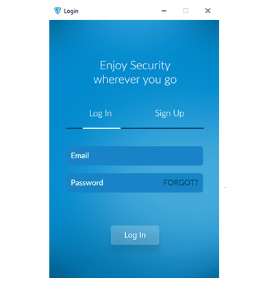 ZenMate login screen screenshot in our ZenMate VPN review