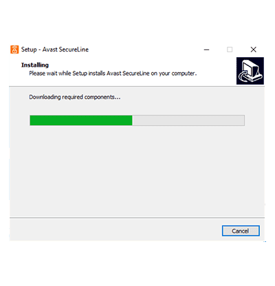 Avast installation wizard screenshot in our Avast VPN review
