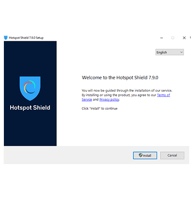 Screenshot of Hotspot Shield Installation Wizard