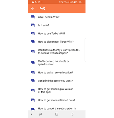 Turbo VPN FAQs in our Turbo VPN VPN review