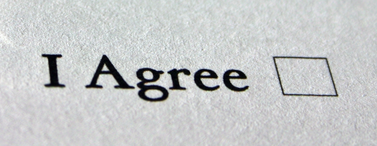 Consent - one option to agree Consent - one option to agree