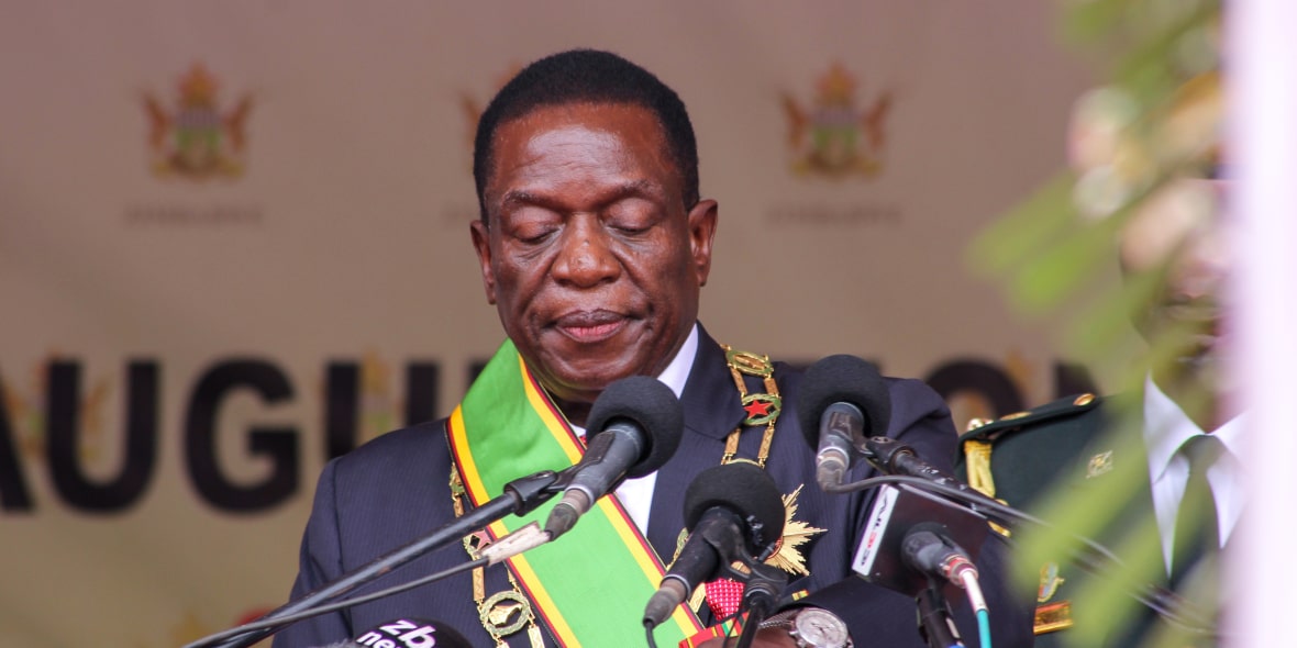 Zimbabwe's President Emmerson Mnangagwa Zimbabwe's President Emmerson Mnangagwa